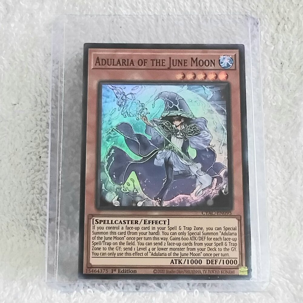 3/$25 Mint 2020 Yu-Gi-Oh! Adularia of the June CYAC-EN095 SR Holo 1st Ed Card!!